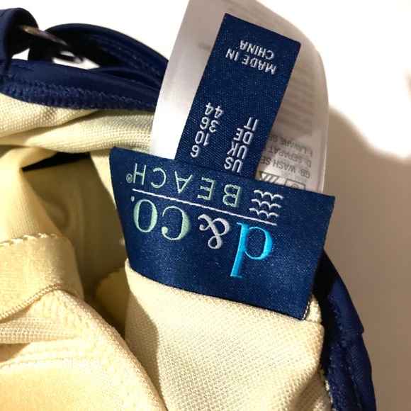 NWOT Denim & Co. Beach V-Neck Wrap Front Swim Dress - Picture 11 of 13